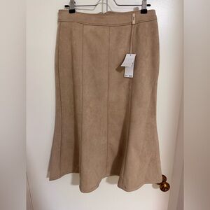Elie Faux Leather Skirt